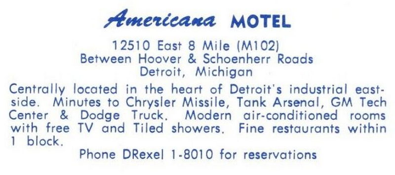 MNM Motel (American Motel, Americana Motel) - Vintage Postcard (newer photo)